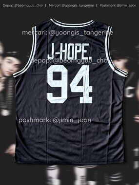 Black unisex BTS Jhope jersey!